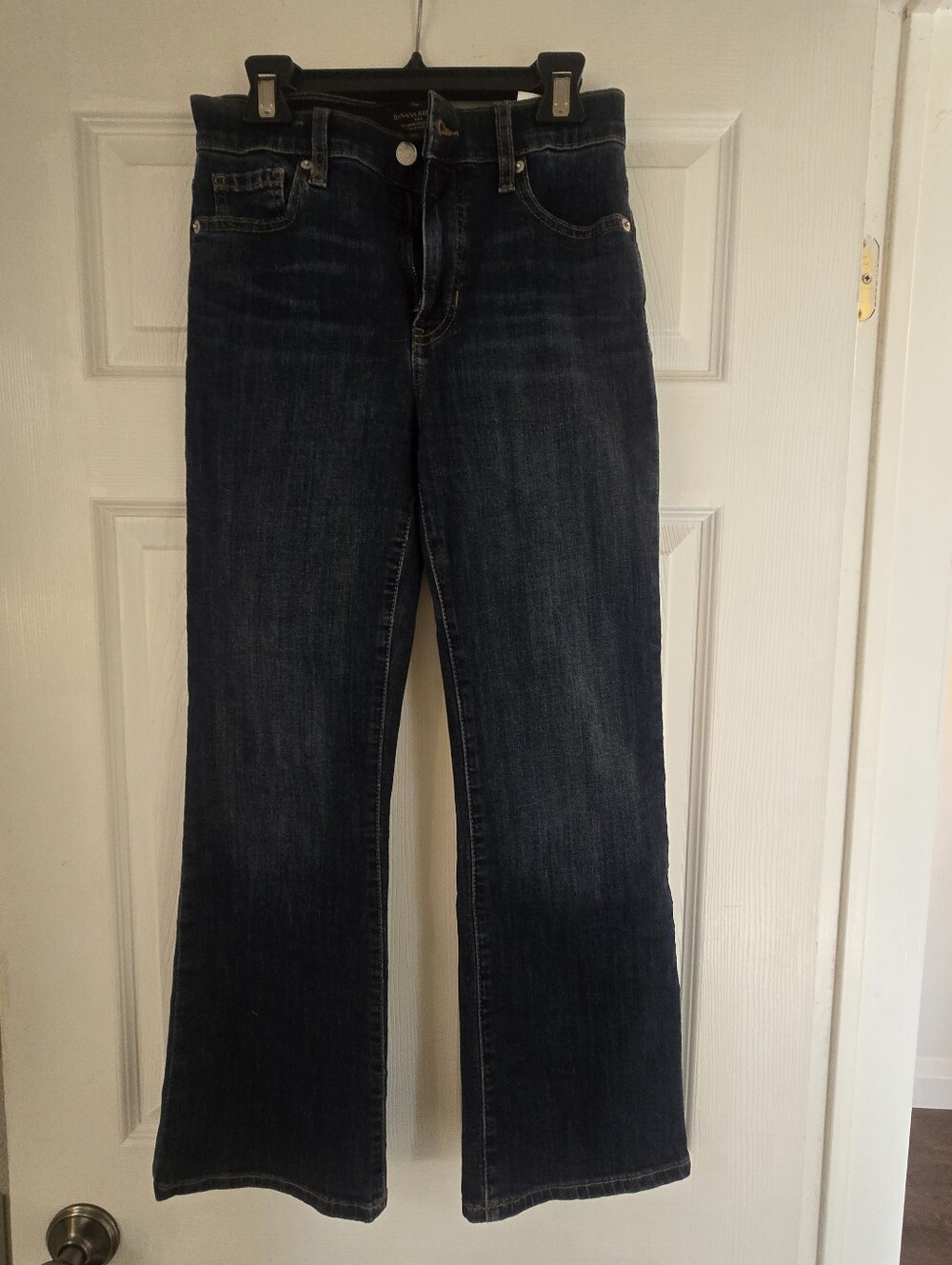 Banana Republic Factory Dark Blue Women's Cropped Bootcut Jeans, Size 25/0